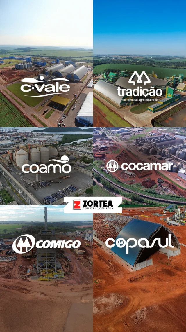 Mais do que uma entrega, uma sequência de grandes projetos em execução no ramo de esmagadoras de soja!Durante a inauguração da nova Indústria de Óleo e Farelo de Soja da Cooperativa Agroindustrial Tradição, Rafael, Head de Marketing, e Isolmiro, Engenheiro Supervisor, destacaram a atuação da Zortéa Construções no segmento.A indústria inaugurada em Pato Branco/PR representa a 2ª obra de uma série de 6 projetos agroindustriais, cada um com suas particularidades de capacidade, dimensão e complexidade.Todos idealizados e construídos pela Zortéa Construções, com foco em eficiência, padronização e alto nível de execução.#ZorteaConstruções #Agroindústria #EsmagadoraDeSoja #AgroBrasil #Soja